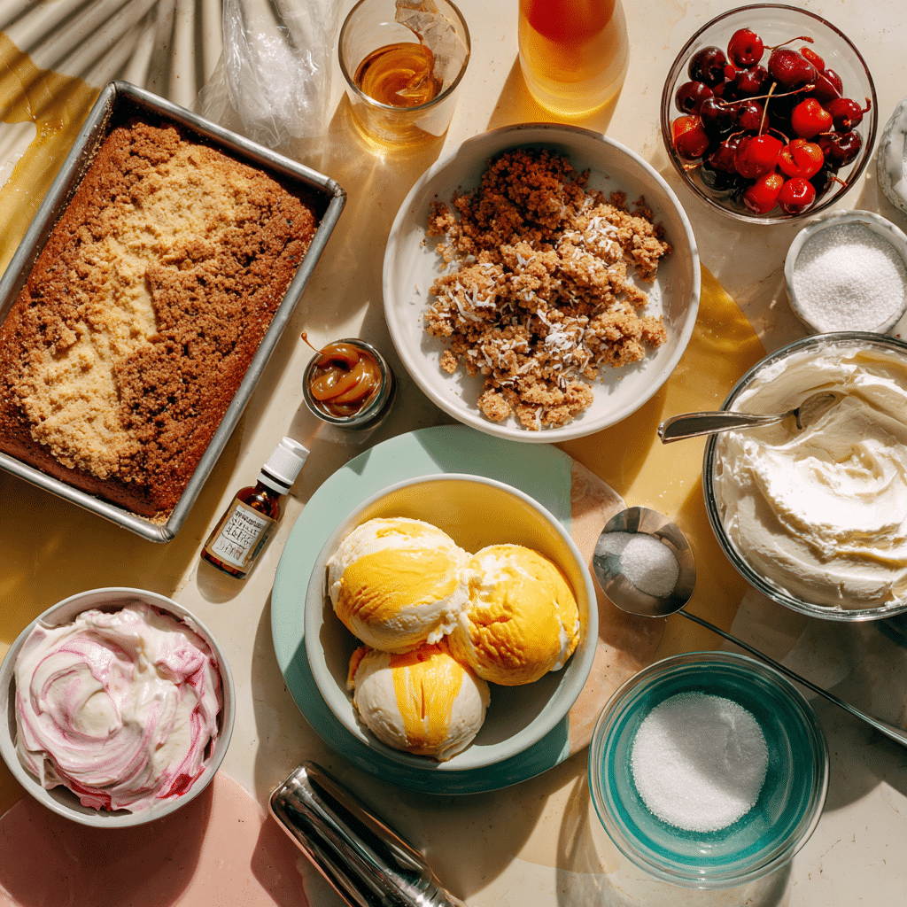 Tropical Ice Cream Terrine ingredients