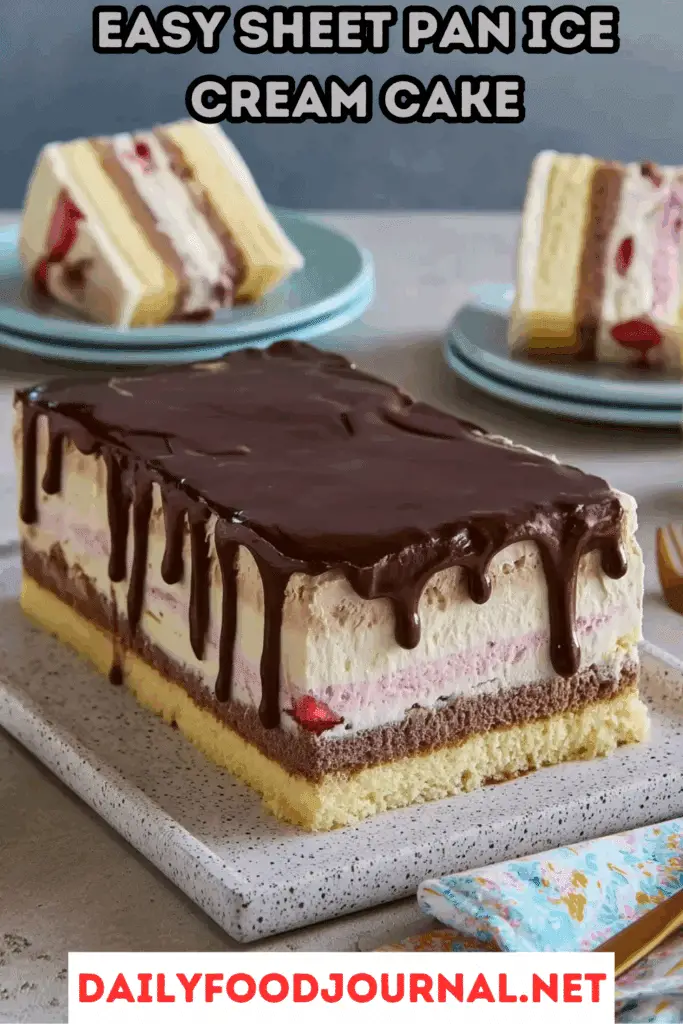 Sheet Pan Ice Cream Cake